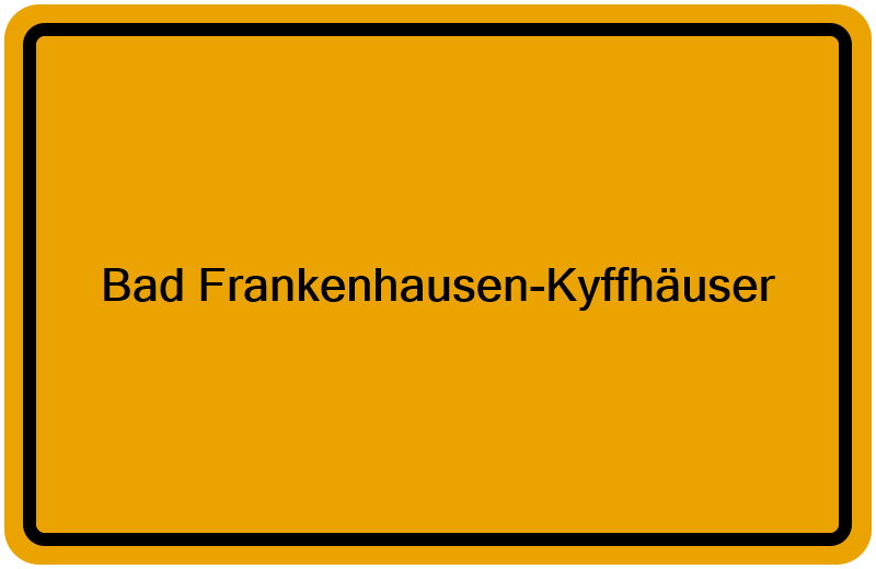 Handelsregisterauszug Bad Frankenhausen-Kyffhäuser